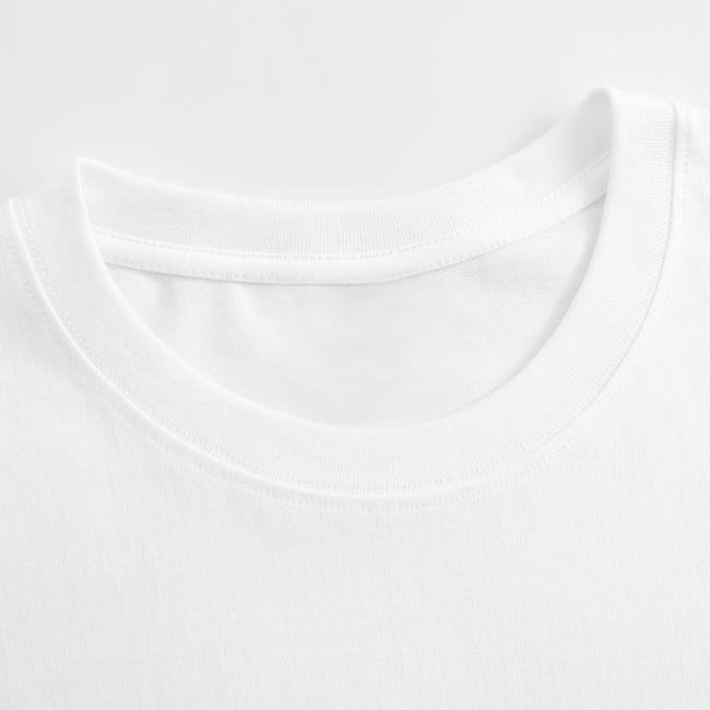 Large size front printed men's cotton T-shirt 180g