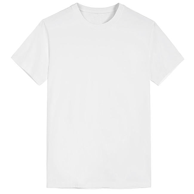 Large size front printed men's cotton T-shirt 180g