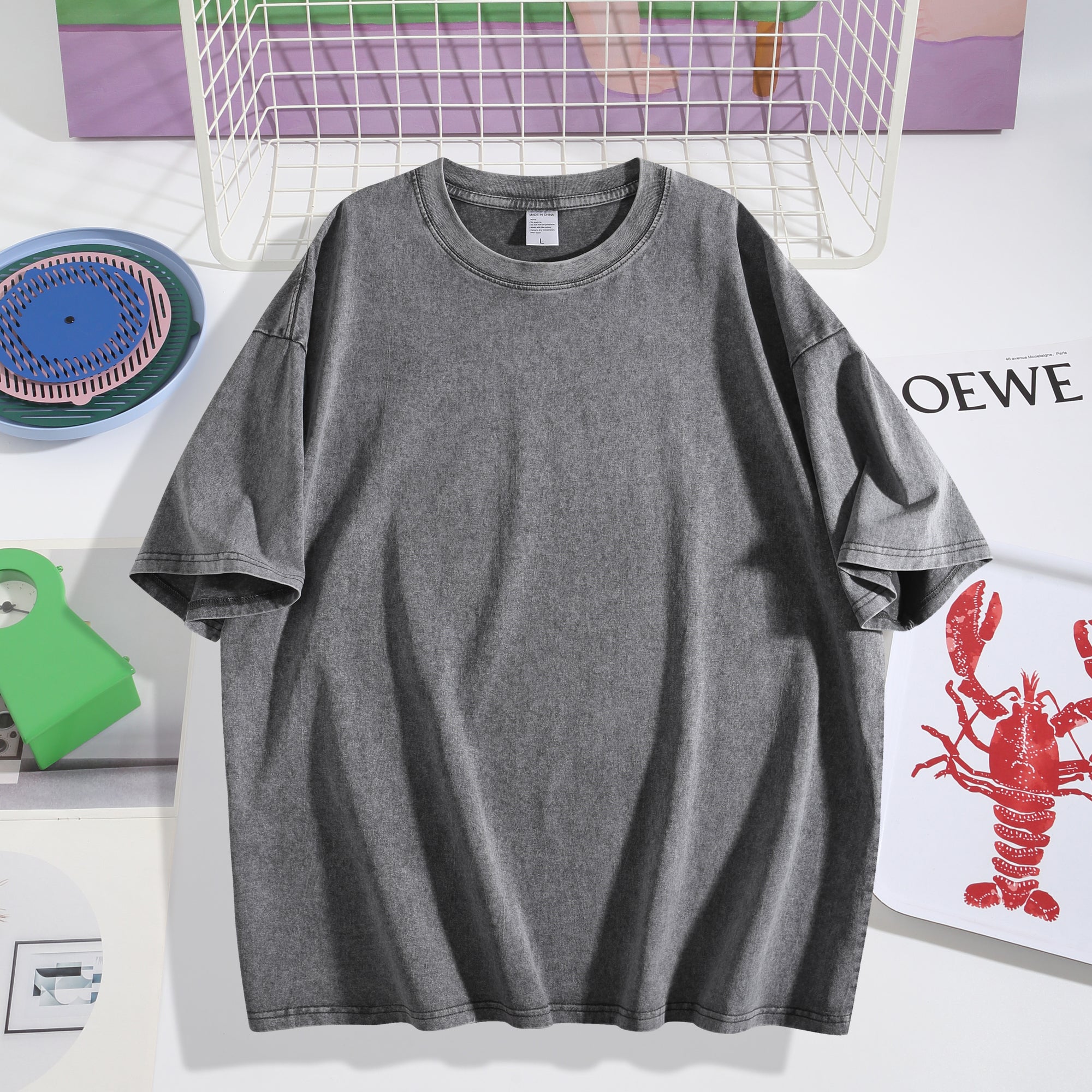 Custom Design Washed T-Shirt – Upload Your Art on 230g Premium Cotton