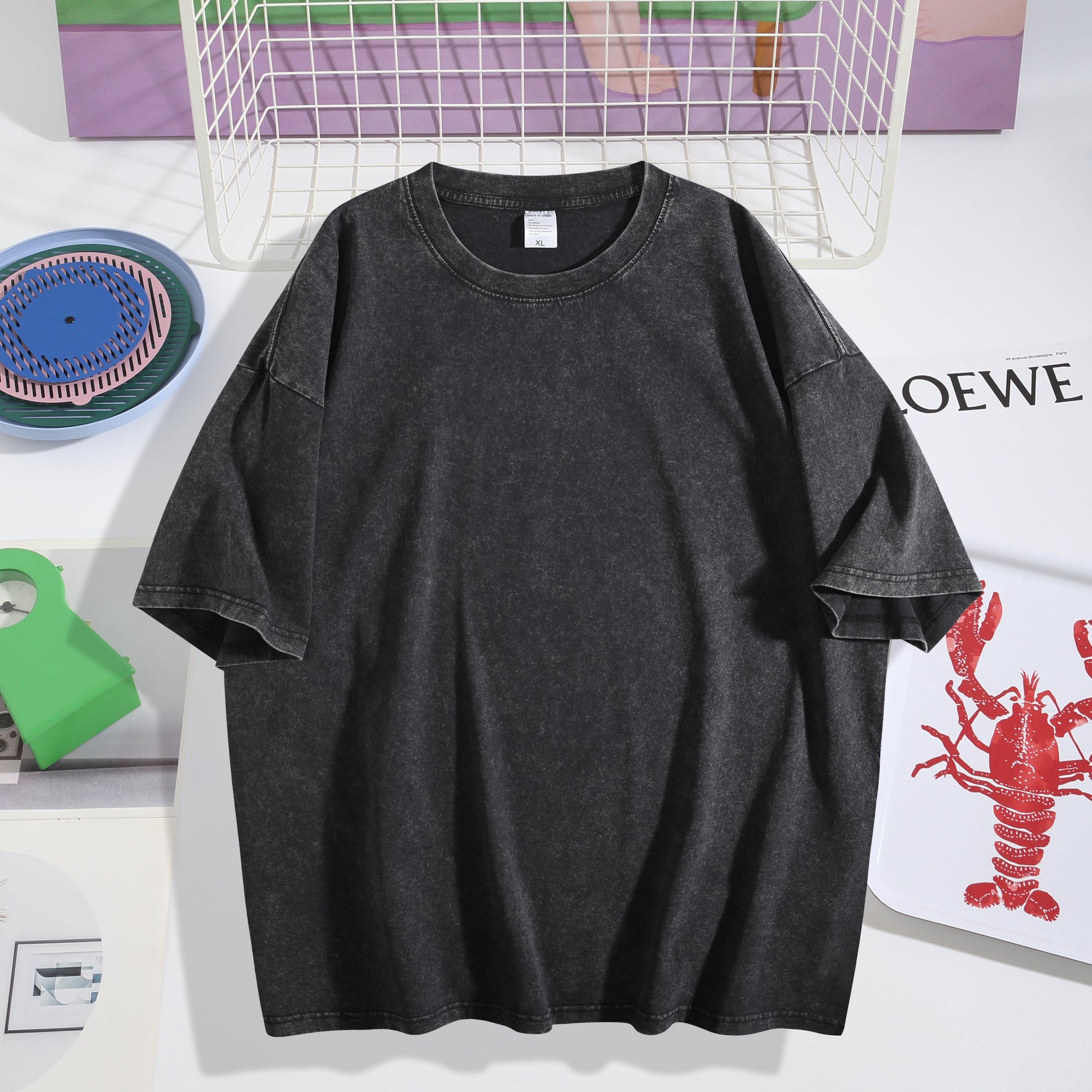 Custom Design Washed T-Shirt – Upload Your Art on 230g Premium Cotton