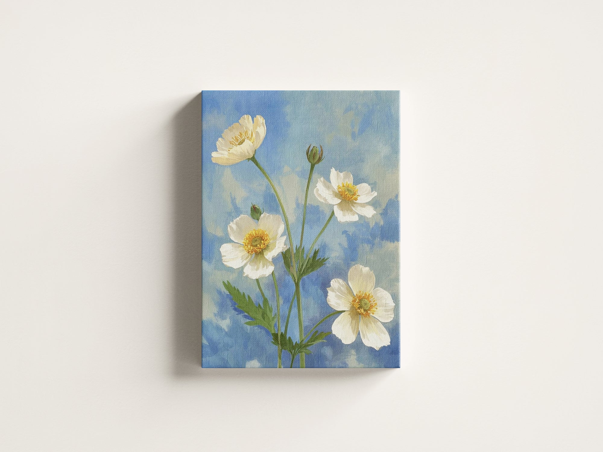 Custom high quality cotton canvas artwork with pinewood frame - versatile decor for modern spaces