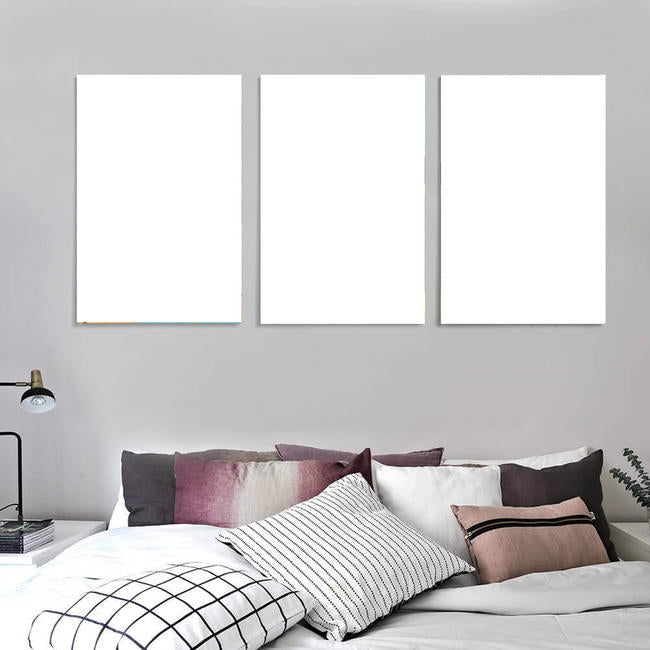 Custom high quality cotton canvas artwork with pinewood frame - versatile decor for modern spaces