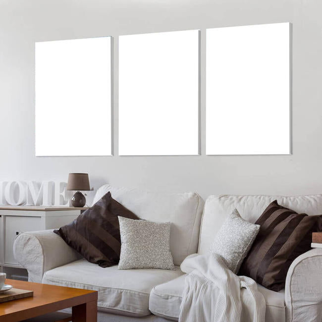 Custom high quality cotton canvas artwork with pinewood frame - versatile decor for modern spaces